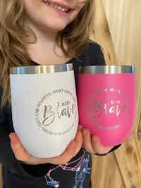 Build Your Brave Wine Tumblers