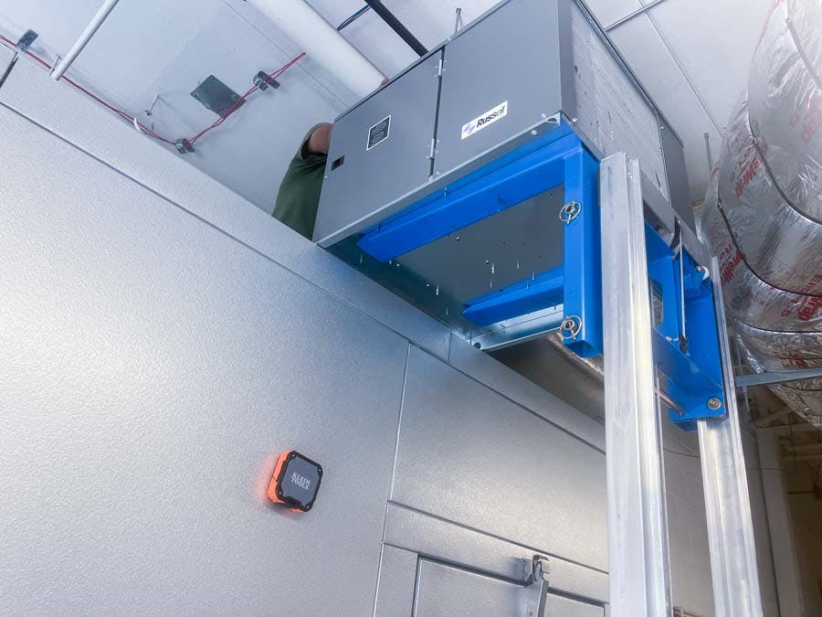 <span style="font-weight: 200;">TopShot CKR Technicians Installing a Walk-In Freezer / Exterior</span>