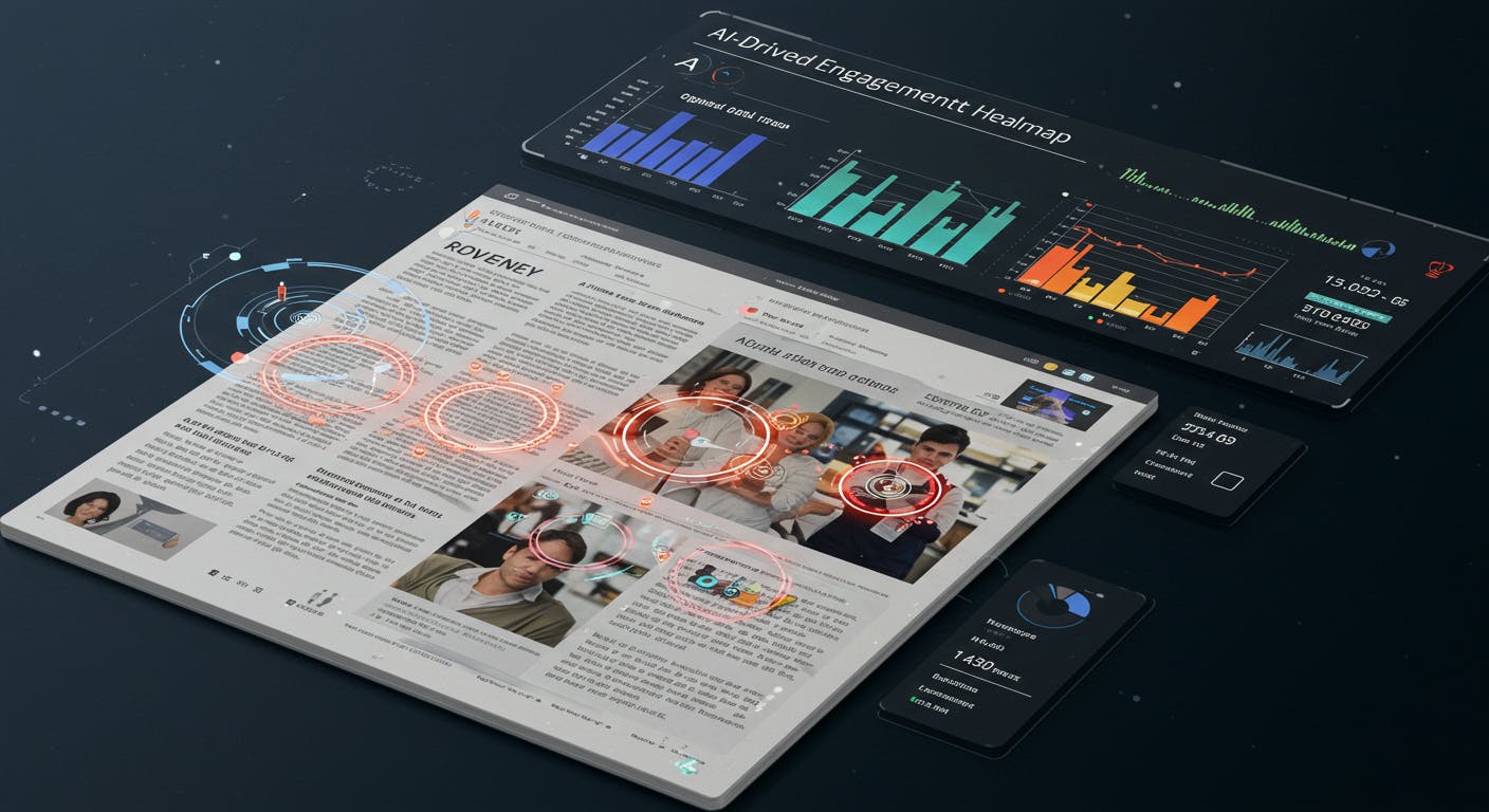 AI-driven heatmap tracking user engagement, dwell time, and scroll depth, optimizing content flow for SEO and reader interaction