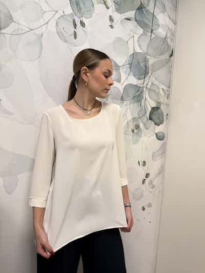 MAGLIA GIROCOLLO CON MANICA 3/4