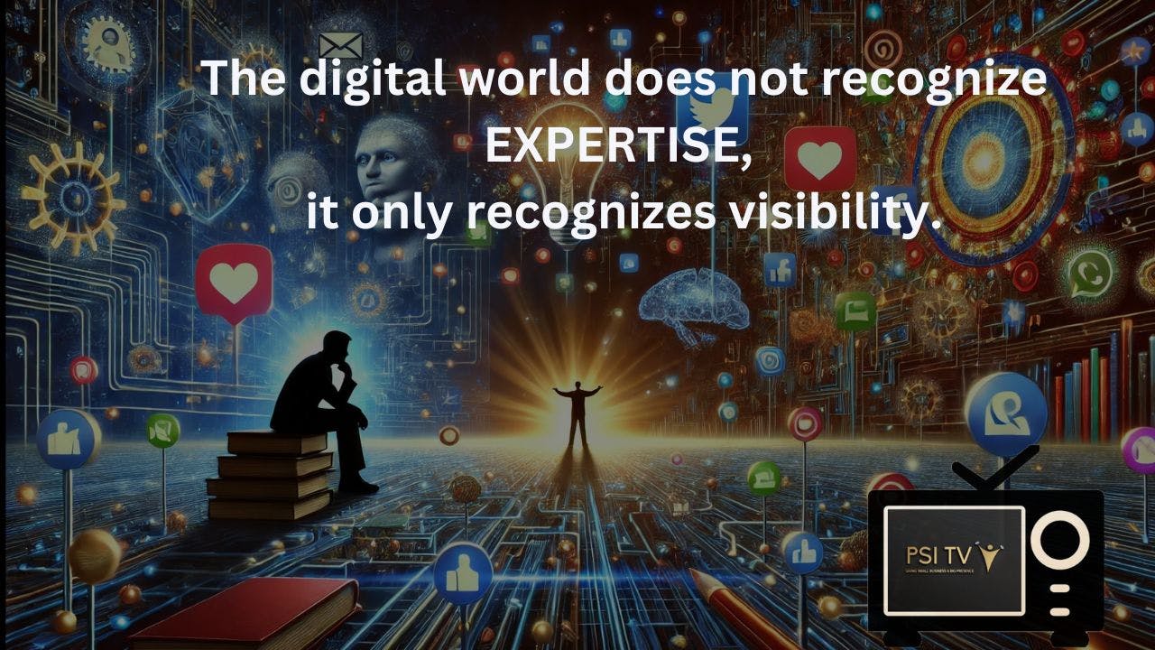 The digital world values visibility over expertise