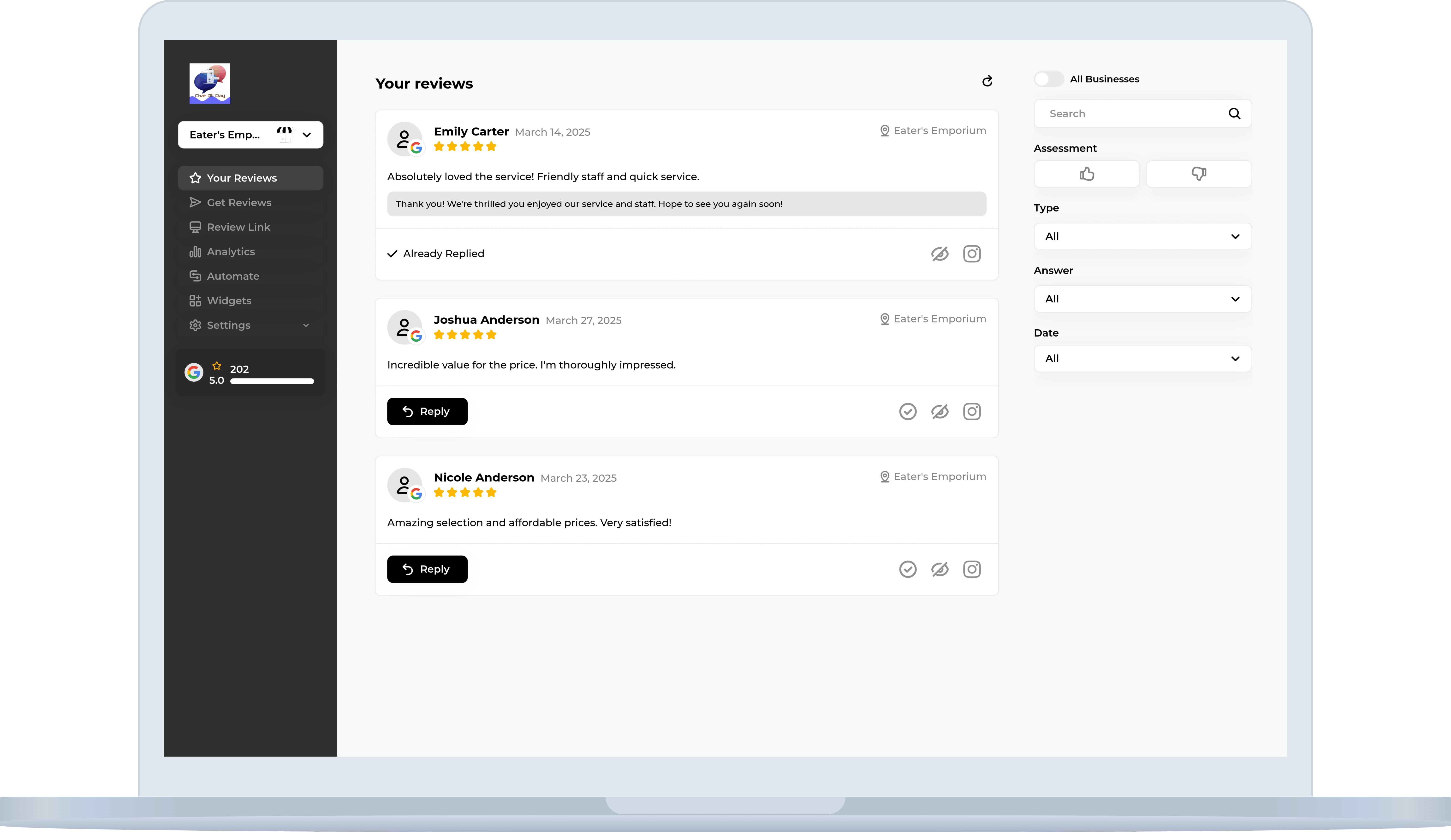 Website Builder Mockup