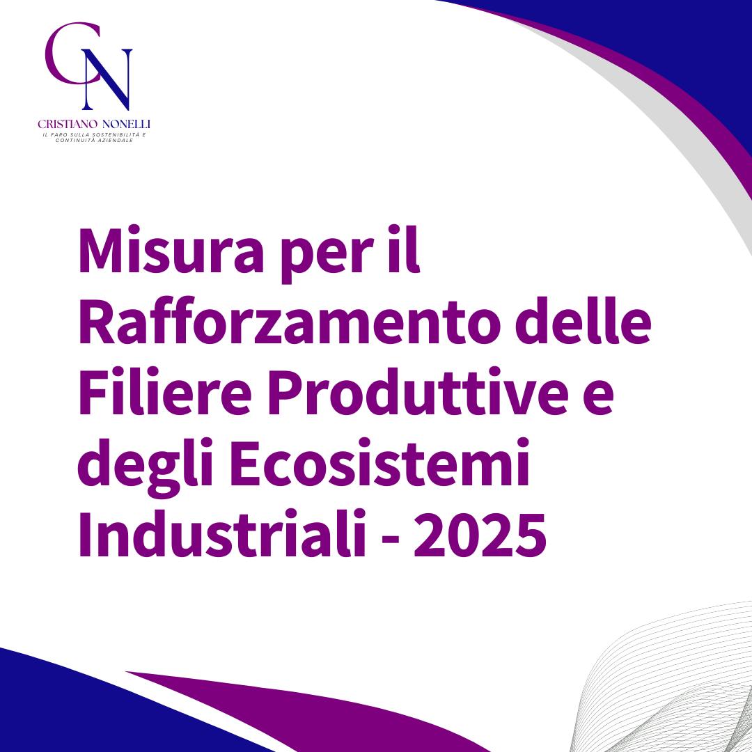 Rafforzamento delle Filiere Produttive