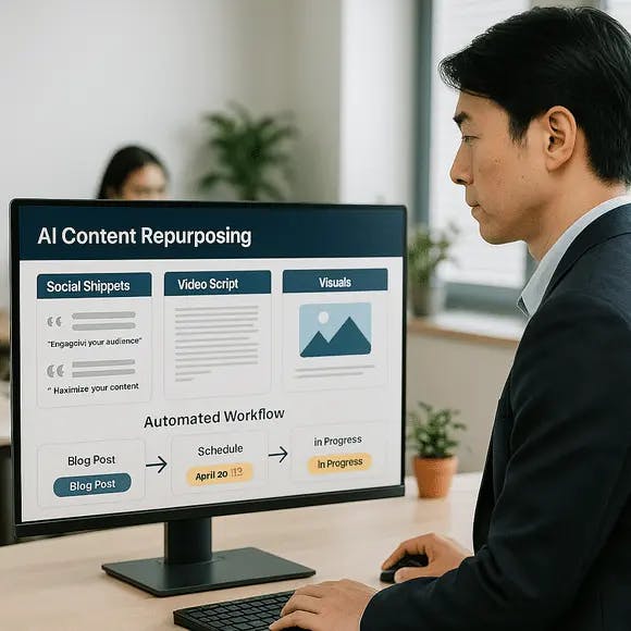 automated system turning core content into scalable multi-format assets