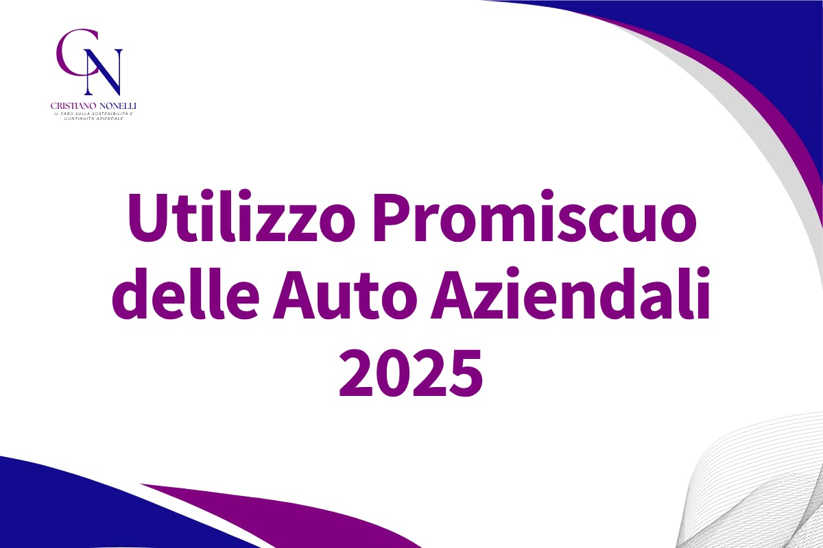 Novità Utilizzo Promiscuo delle Auto Aziendali