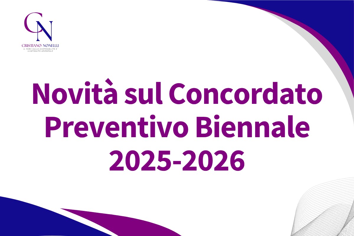 Novità sul Concordato Preventivo Biennale 2025-2026