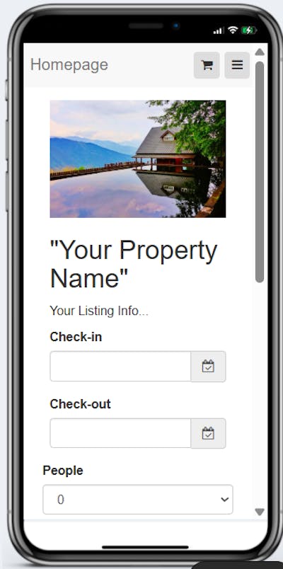 Vacation Rental BNB Booking Widget Site Ai-Bare