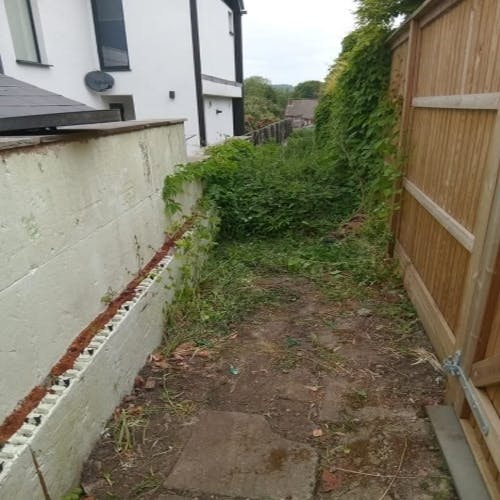 Westerham sliding selection of photos before and after work carried out