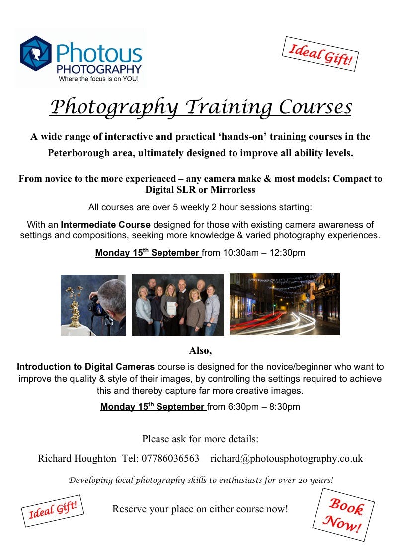 <br><br>Photography Training Courses