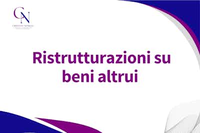  Ristrutturazioni su beni altrui