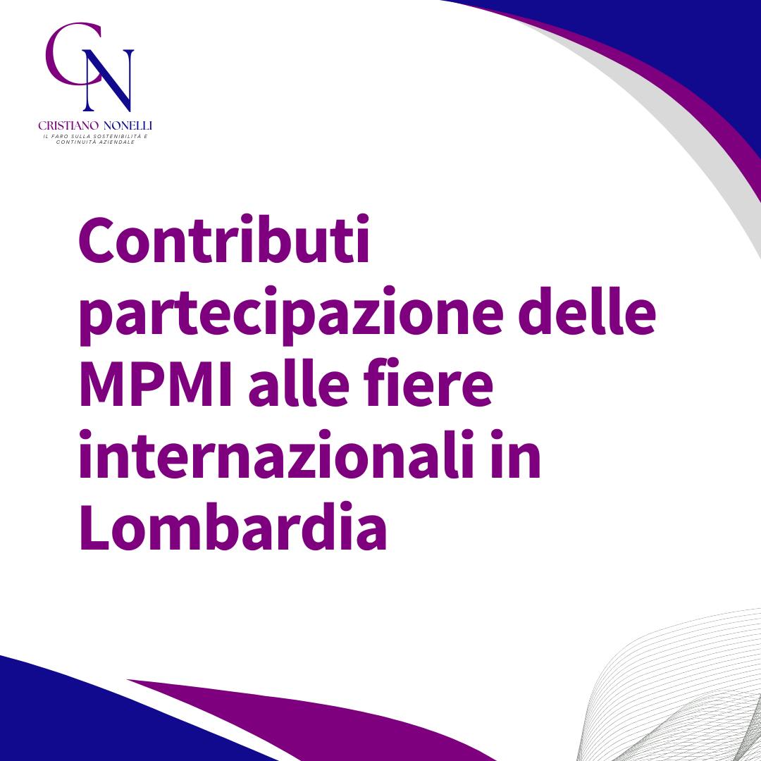 Contributi partecipazione MPMI alle fiere internazionali in Lombardia