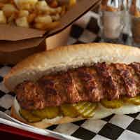 Rib Burger Pork BBQ