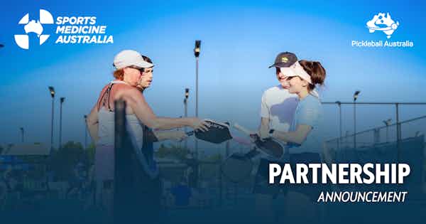 Pickleball Australia partners with Sports Medicine Australia