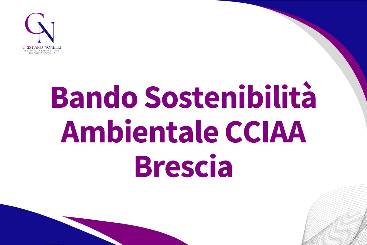 Bando Sostenibilità Ambientale CCIAA Brescia
