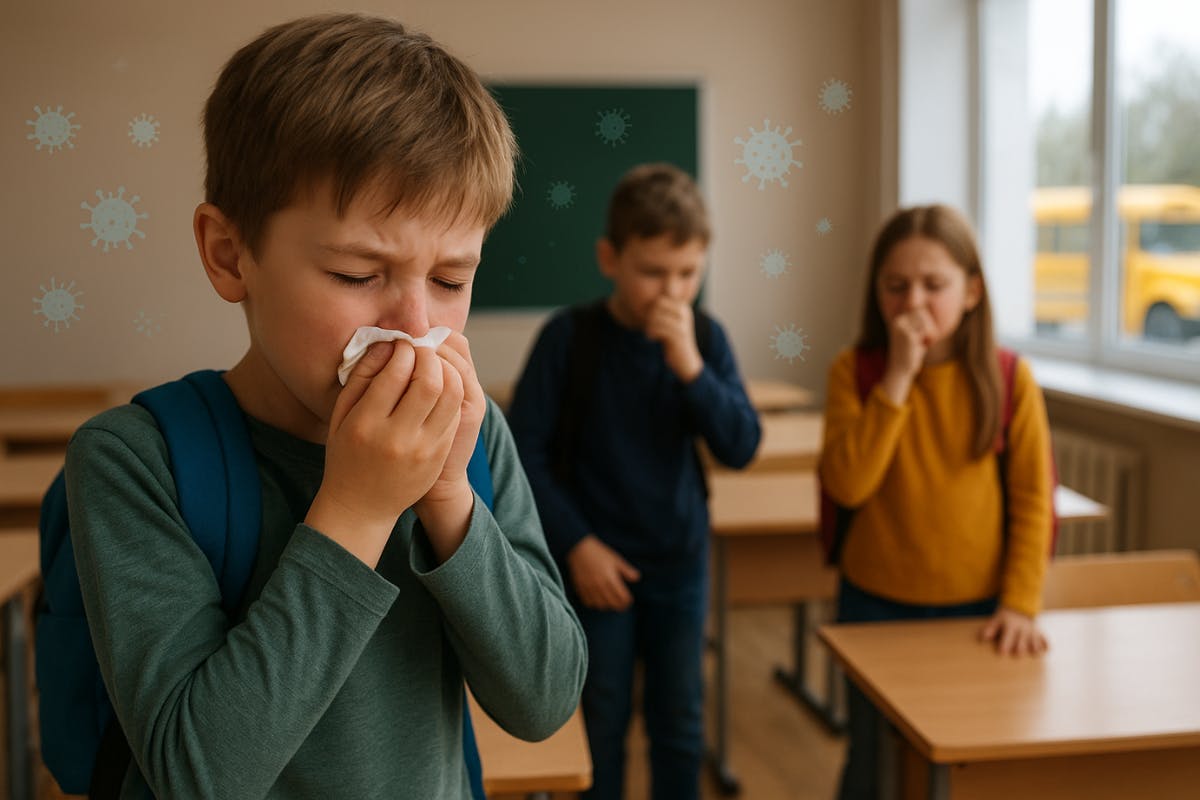 Bambini e raffreddori: il ritorno in classe
