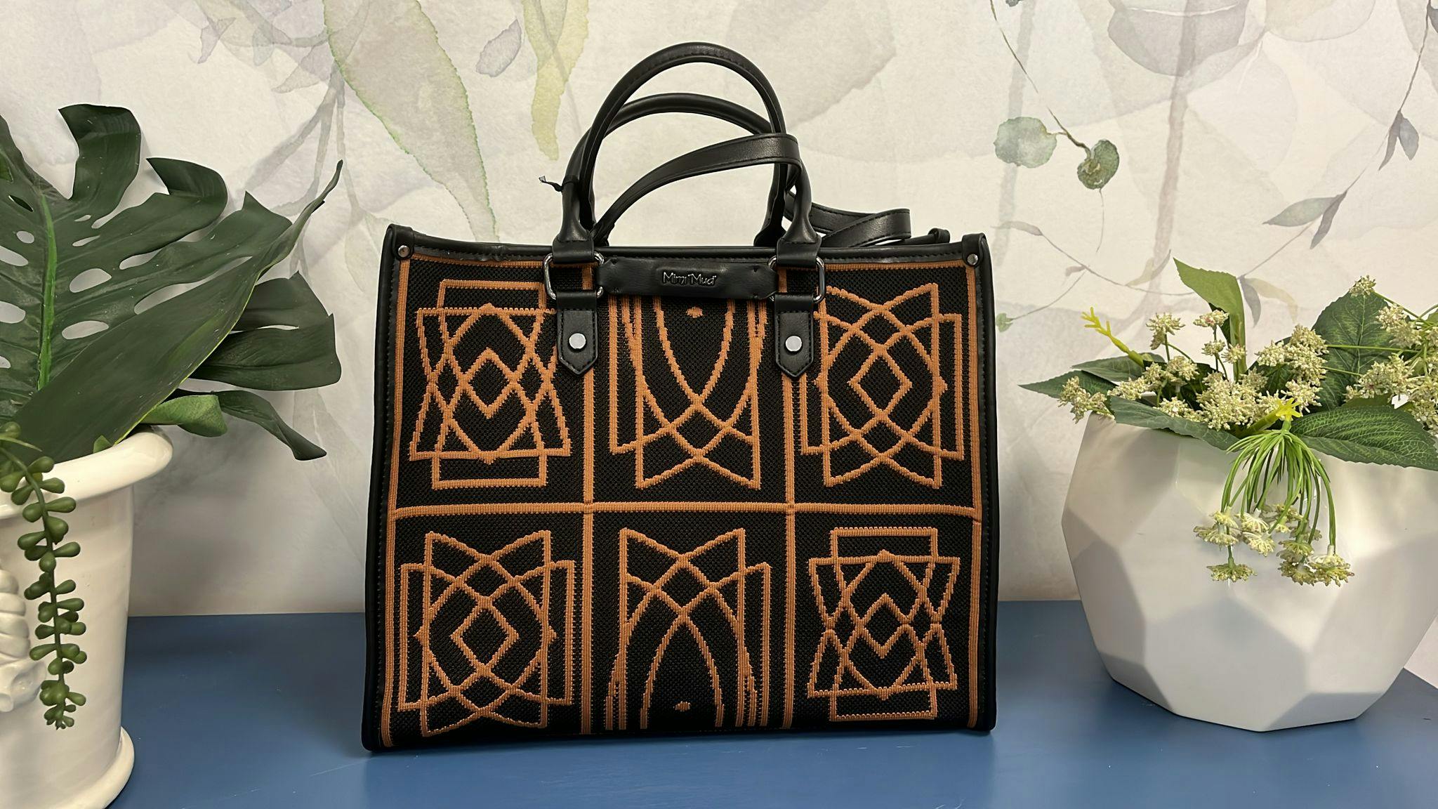 BORSA  ECOPELLE/TESSUTO