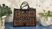 BORSA  ECOPELLE/TESSUTO