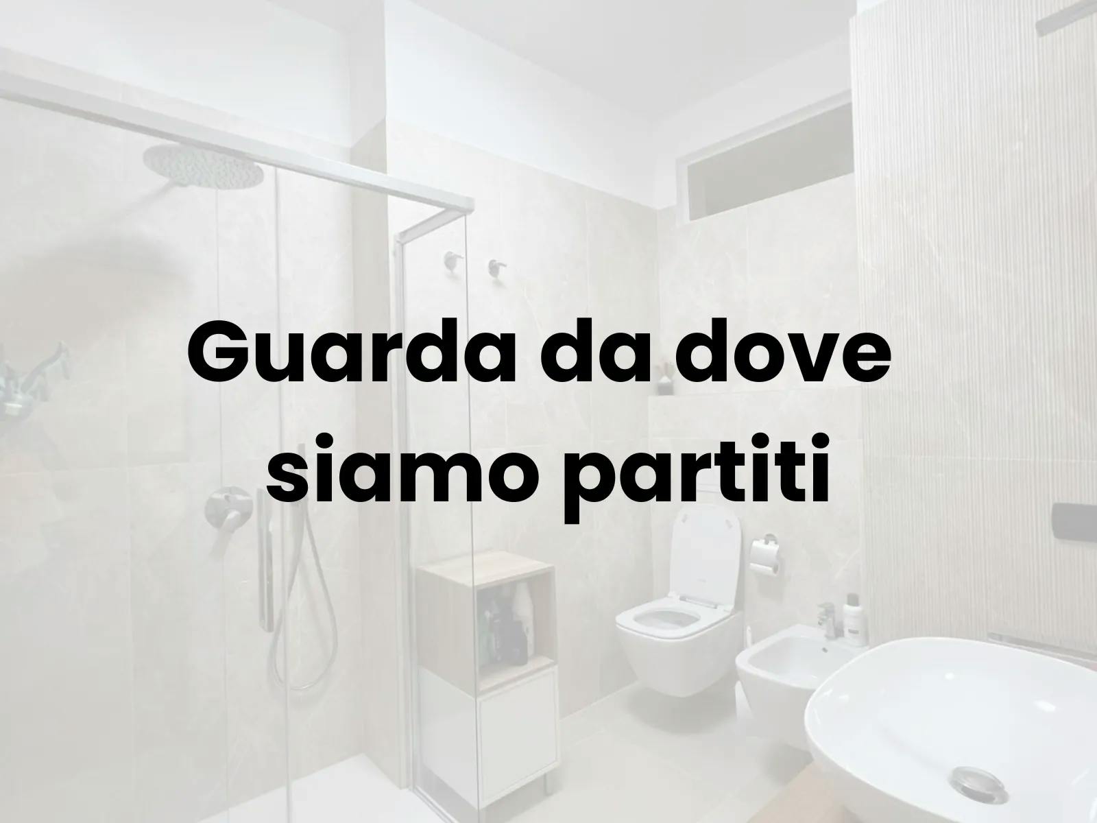 Bagno principale con doccia walk-in gres effetto marmochiaro